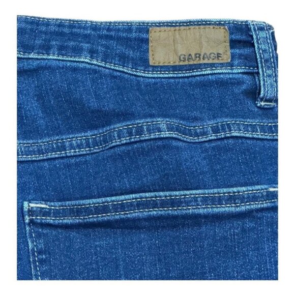 Garage Denim Shorts Womens Size 9 Blue Cuffed High Rise Casual Stretch Jean - Picture 7 of 7